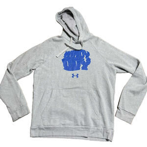 Under Armour Mens Hoodie Sweatshirt Sz M Loose Gray Heatgear Windy City Chicago